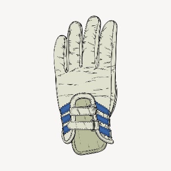 Ski glove clipart, object illustration. | Free Photo - rawpixel