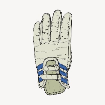 Ski glove clipart, object illustration | Free Vector - rawpixel