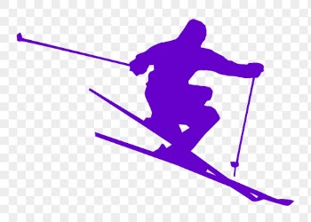 Skier png sticker sport silhouette, | Free PNG - rawpixel