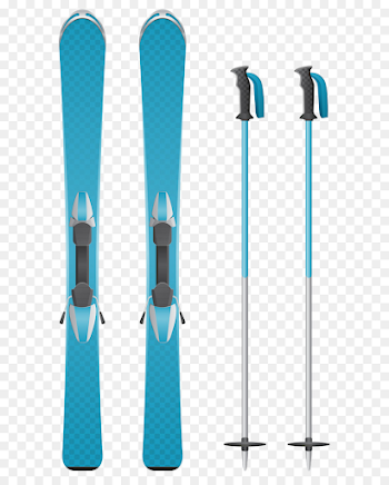 Skiing Ski pole Ski cross - Blue Skis PNG Clipart Image png ...