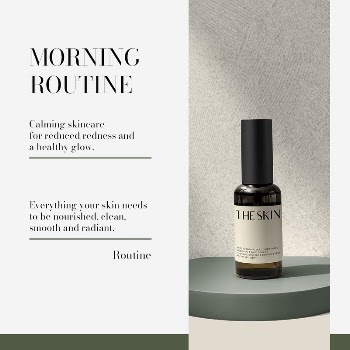 Skincare routine Instagram post template | Free PSD Template - rawpixel