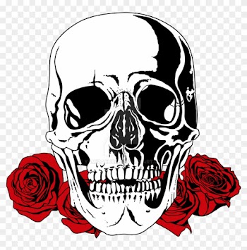 Skull'n Roses By Yamizakuro - Skull And Roses Png