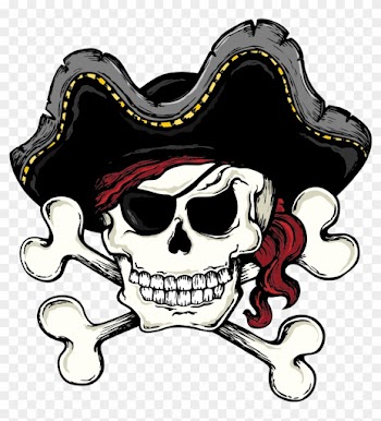 Skull And Bones Skull And Crossbones Piracy Clip Art - Pirate Skull And Crossbone