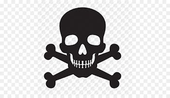 Skull and crossbones Computer Icons Human skull symbolism - Attention, Bones, Death, Skull Icon 