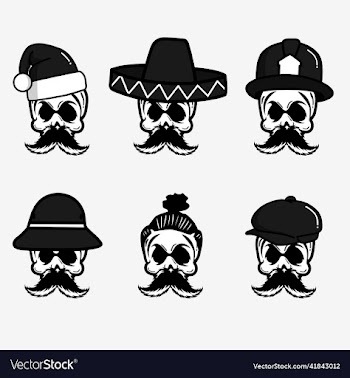 skull and crossbones icon set