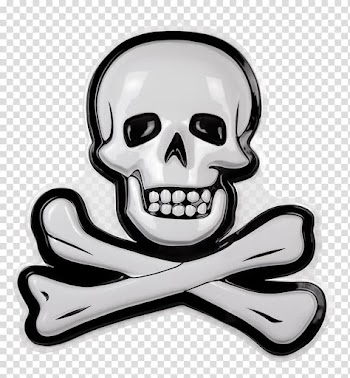 Skull and crossbones Piracy Party Mask, skull transparent background PNG clipart