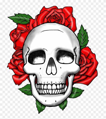 Skull And Roses By 357supermagnum - Skull And Roses Png
