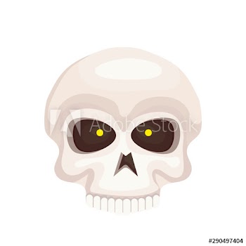 skull dead halloween icon