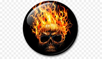 Skull, Desktop Wallpaper, Skull Art, Flame PNG