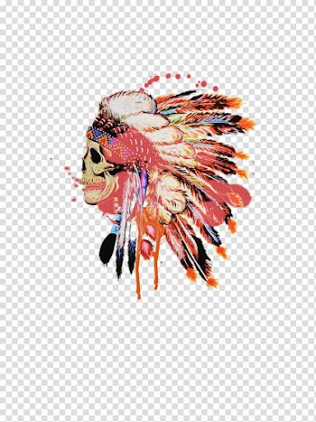 Skull Drawing Watercolor painting Art, indie transparent background PNG clipart