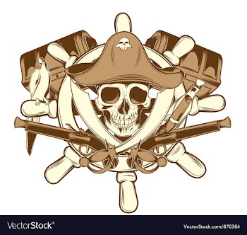 					Skull emblem vector image														