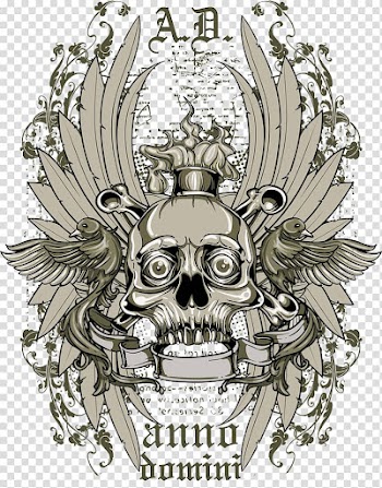Skull Euclidean illustration Illustration, Skull pattern transparent background PNG clipart
