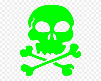 Skull Green Clip Art - Cafepress Blue Skull And Crossbones Baby Blanket