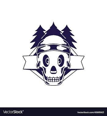 skull head survival logo