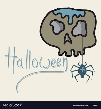 Skull in a vintage retro hand drawn woodcut vector image