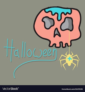 Skull in a vintage retro hand drawn woodcut vector image