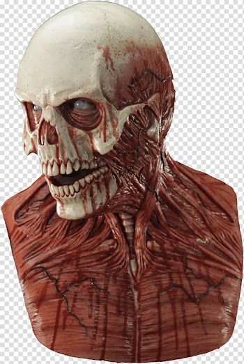 Skull Latex mask Yorick Silicone, skull transparent background PNG clipart
