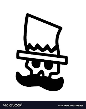 skull mustache