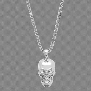 Skull Necklace - White Gold – Marcozo