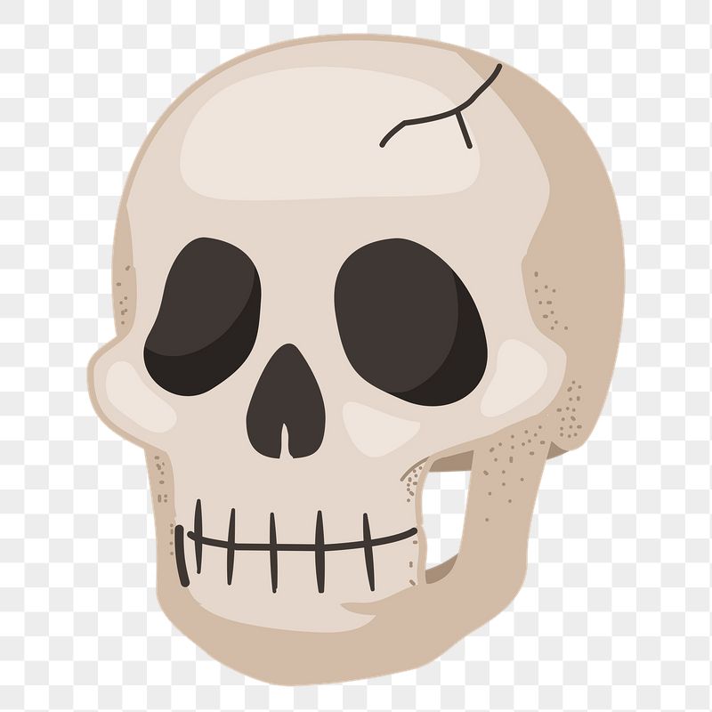 Skull png sticker, cute illustration, | Free PNG Illustration - rawpixel