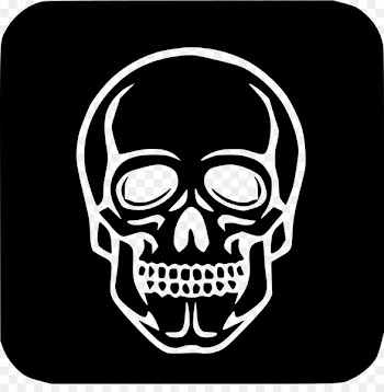 Skull Poison Head Jaw Drawing - skull 