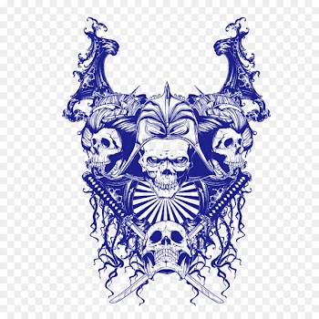 Skull Punk rock - Katana Skull 