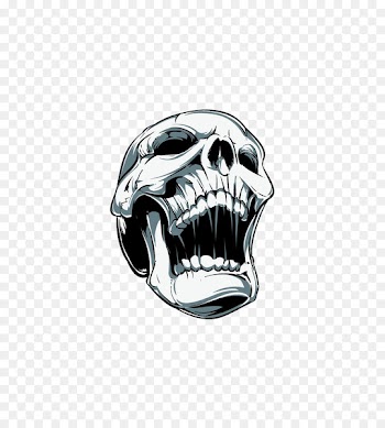 Skull Screaming Clip art - Skull 