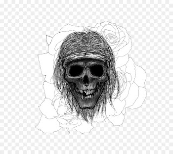 Skull Sketch Jaw Font - skull 