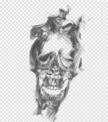 Skull smoke transparant , skull illustration transparent background PNG clipart