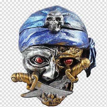 Skull T-shirt Piracy Head Ashtray, Pirate skull transparent background PNG clipart