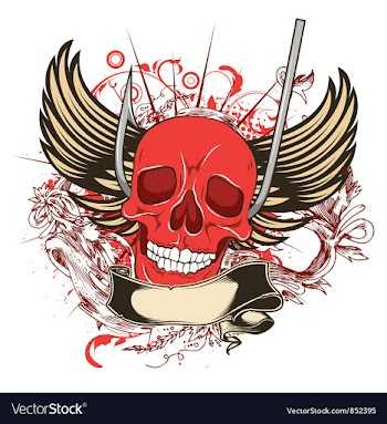 Skull tshirt design vector image