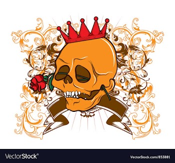 Skull tshirt design vector image