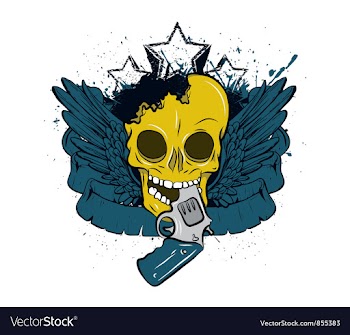 Skull tshirt design vector image