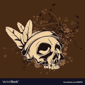 Skull tshirt design vector image
