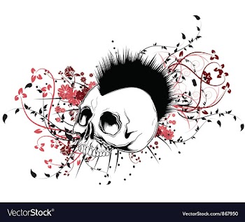Skull tshirt design vector image