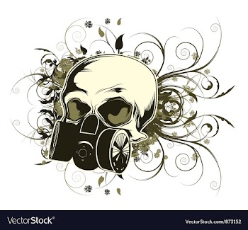 Skull tshirt design vector image