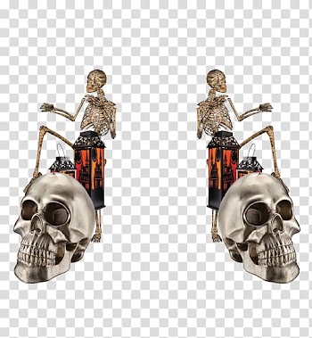 Skull u9ab7u9ac5, Skeleton ghost lights transparent background PNG clipart