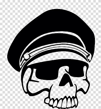 Skull , Wearing a skull cap transparent background PNG clipart