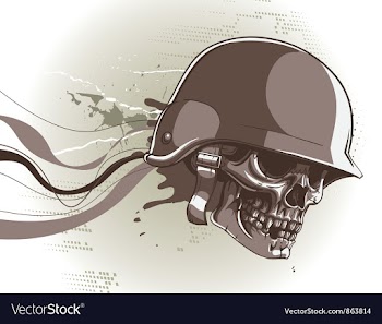 Skull with abstract background vector image
