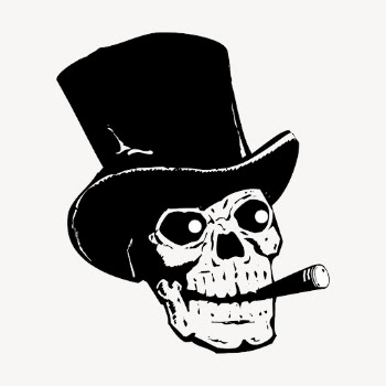 Skull with top hat hand | Free Vector - rawpixel