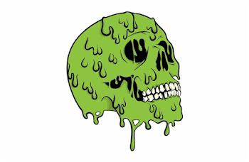 skull #zombie #toxic #urban #cool #art #green #colors - Slime ...