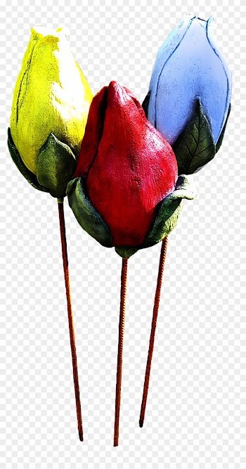 Skulptur Till Armeringsjärn - Garden Roses