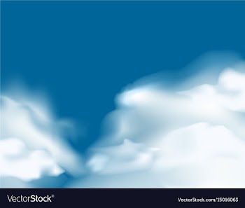 Sky and cloud scene vector image