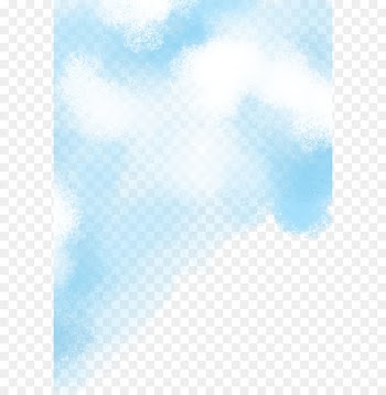 Sky Blue Cloud - Watercolor blue sky and white clouds 
