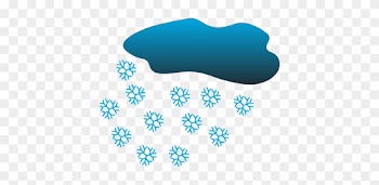 Sky Clipart Snow Cloud - Snow Falling From Cloud