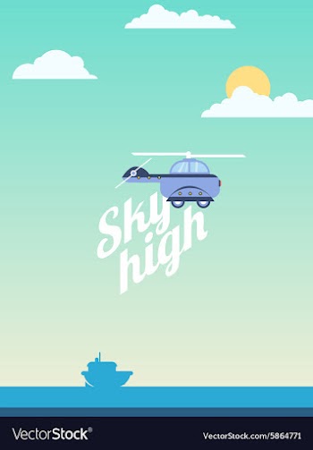 Sky High vector image