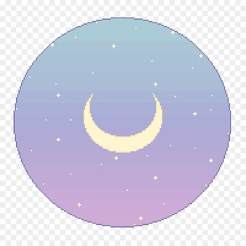 Sky Pixel art Aesthetics - moon 