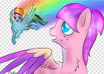 Sky Rocket And Rainbow Dash (Birthday Gift) transparent background PNG clipart