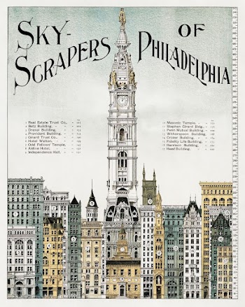 Sky-scrapers of Philadelphia (1898) aesthetic | Free Photo - rawpixel