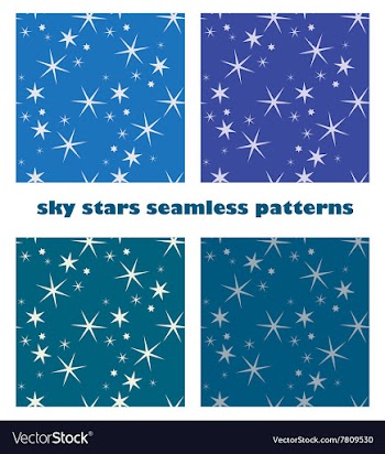 Sky star seamless background vector image